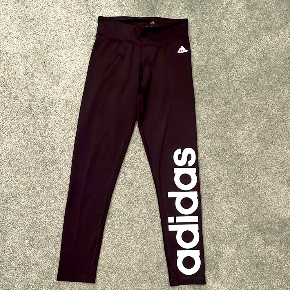 Adidas black leggings woman size S never worn